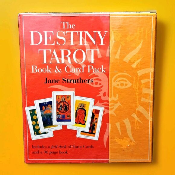 VTG Destiny Tarot Boxed Set  w Book Jane Struthers HTF 2000 BRAND NEW SEALED! - Picture 1 of 6